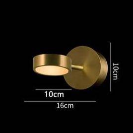 Applique murale LED - Lampe cylindrique et tige dorée - Lofty Gold | Marco Lucetti C / Froide