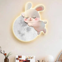 Applique murale LED Lapin Dessin Animé - Décoration Moderne | Marco Lucetti Lumière avec lampe A / 40X35CM