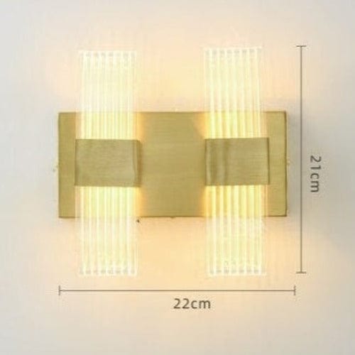 Applique murale LED linear luxury Tiziana | Marco Lucetti B - Doré