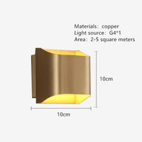 Applique Murale LED Lingot d'Or Xanat | Marco Lucetti 10 x 10 x 8.5 cm / Chaude