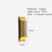 Applique Murale LED Lingot d'Or Xanat | Marco Lucetti 10 x 30 x 8.5 cm / Chaude