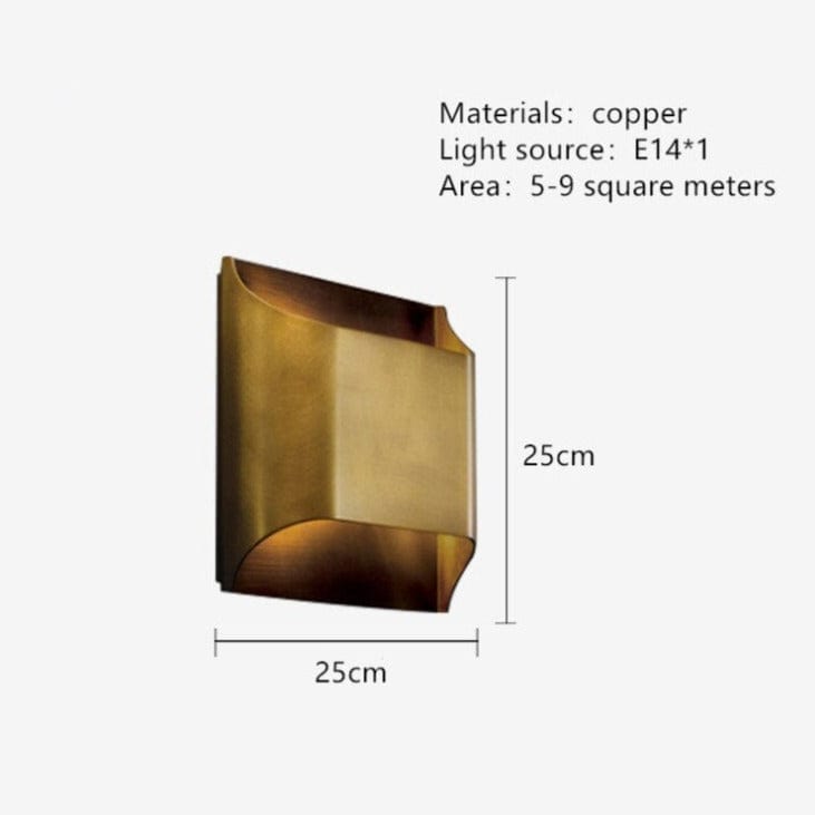 Applique Murale LED Lingot d'Or Xanat | Marco Lucetti 25 x 25 x 8.5 cm / Chaude