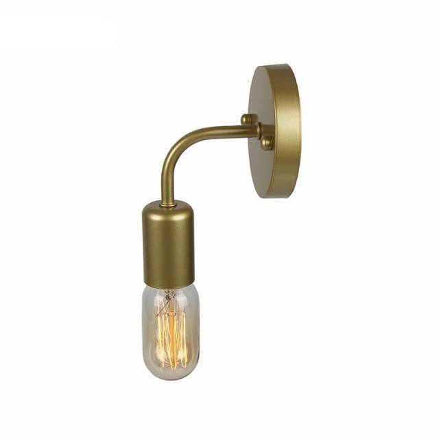 Applique murale LED Loft en métal arrondi | Marco Lucetti Doré