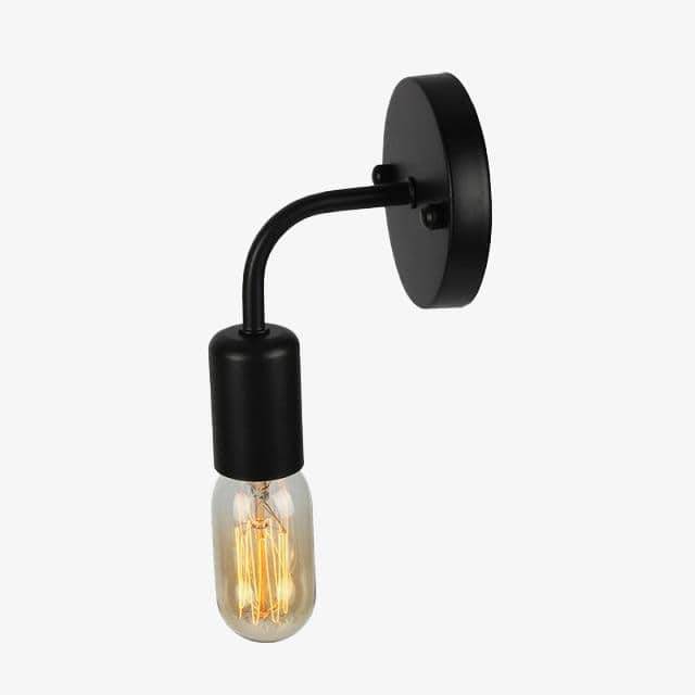 Applique murale LED Loft en métal arrondi | Marco Lucetti Noir