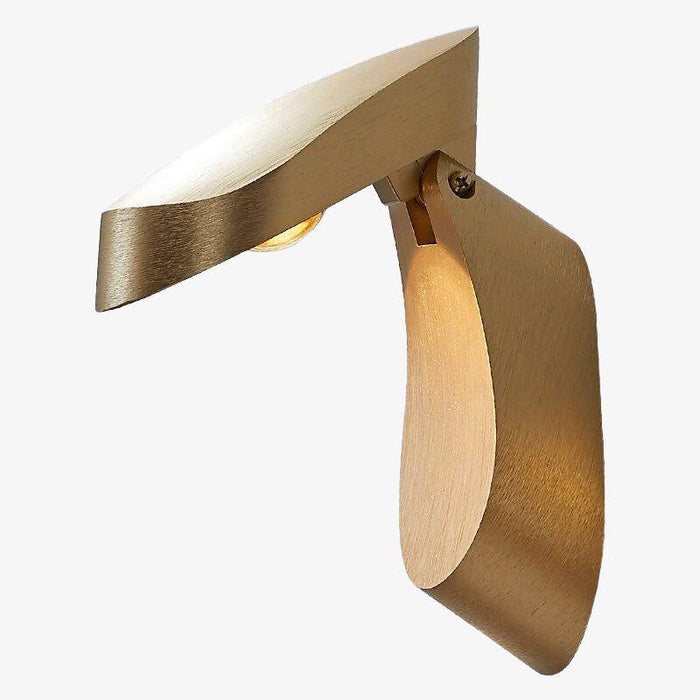 Applique murale LED Loft en métal géométrique | Marco Lucetti Doré brossé