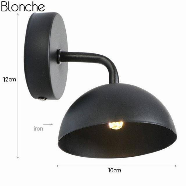 Applique murale LED Loft vintage | Marco Lucetti Noir