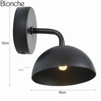 Applique murale LED Loft vintage | Marco Lucetti Noir