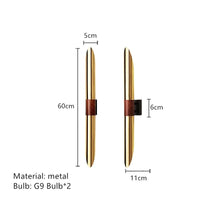 Applique murale LED longue et design | Marco Lucetti B-Or / Blanc chaud (2700-3500K)