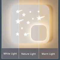 Applique murale LED ludique en blanc | Marco Lucetti