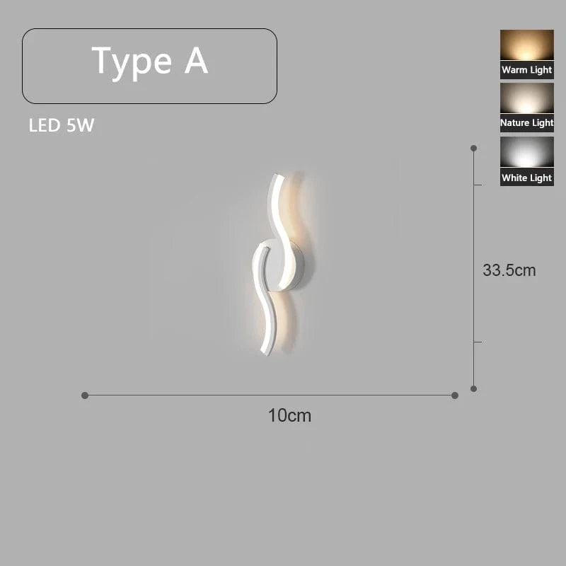 Applique murale LED ludique en blanc | Marco Lucetti A