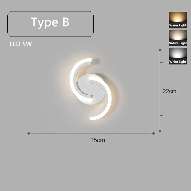 Applique murale LED ludique en blanc | Marco Lucetti B