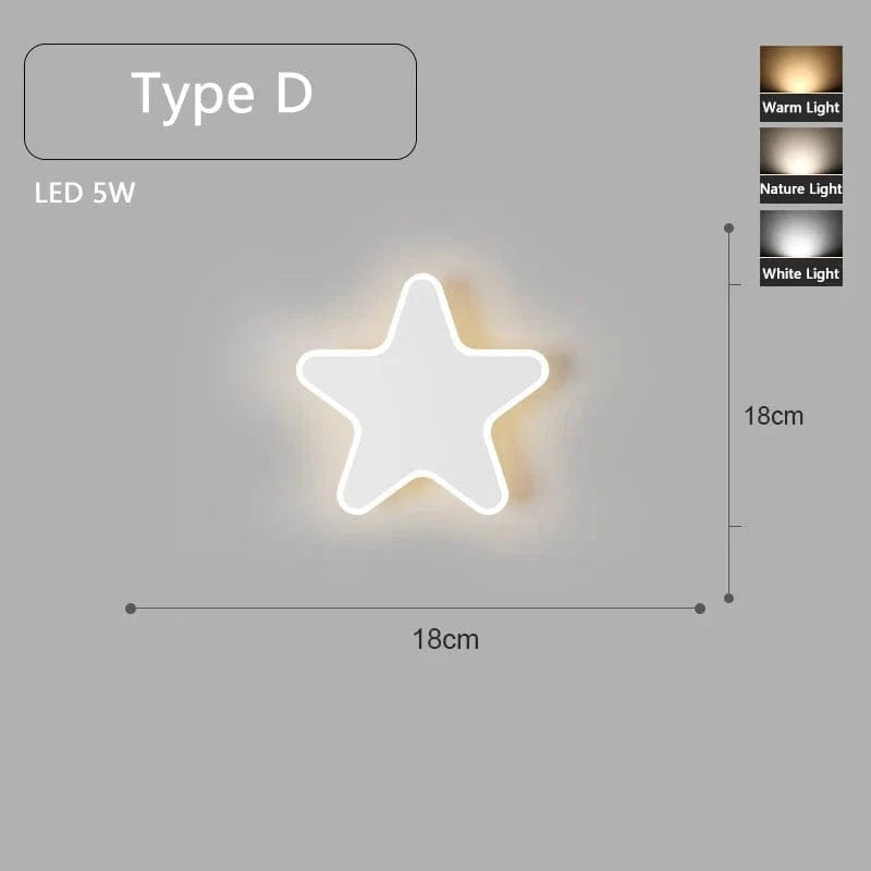 Applique murale LED ludique en blanc | Marco Lucetti D