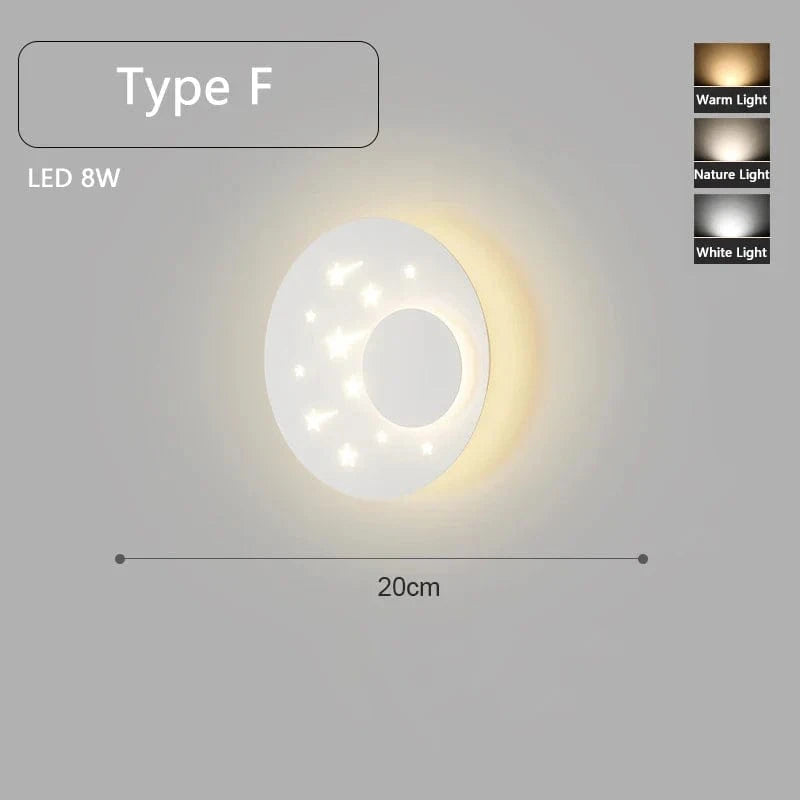 Applique murale LED ludique en blanc | Marco Lucetti F