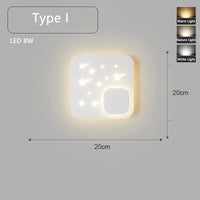 Applique murale LED ludique en blanc | Marco Lucetti I