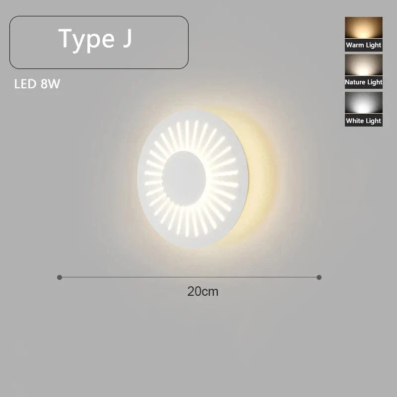 Applique murale LED ludique en blanc | Marco Lucetti J