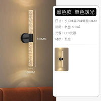 Applique Murale LED Lumière Cristal | Marco Lucetti Lumière noire et chaude