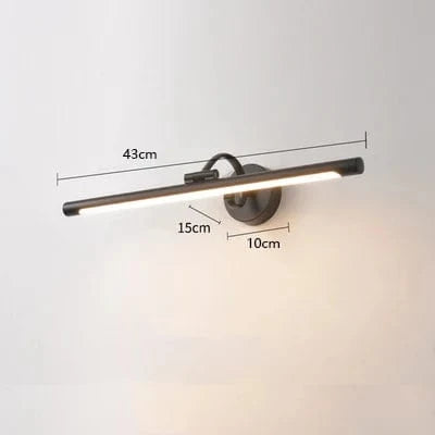 Applique murale LED "Lumière Miroitante" | Marco Lucetti B Noir 43cm / Blanc chaud (2700-3500K)