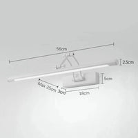 Applique murale LED "Lumière Miroitante" | Marco Lucetti C Blanc 56CM / Blanc chaud (2700-3500K)