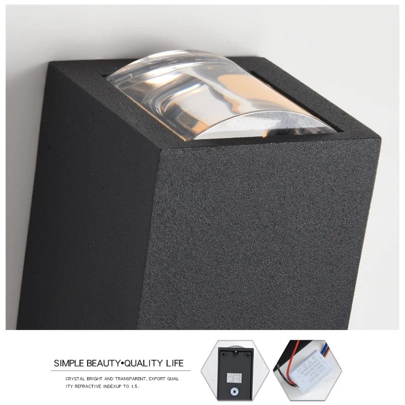 Applique murale LED : Lumières d'éclairage extérieur modernes pour maison et balcon | Marco Lucetti