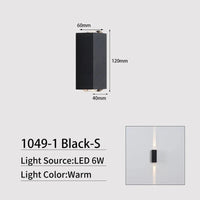 Applique murale LED : Lumières d'éclairage extérieur modernes pour maison et balcon | Marco Lucetti Noir-S