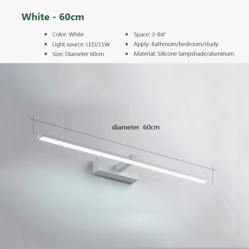 Applique murale LED "Lumina" pour salle de bains modernes | Marco Lucetti