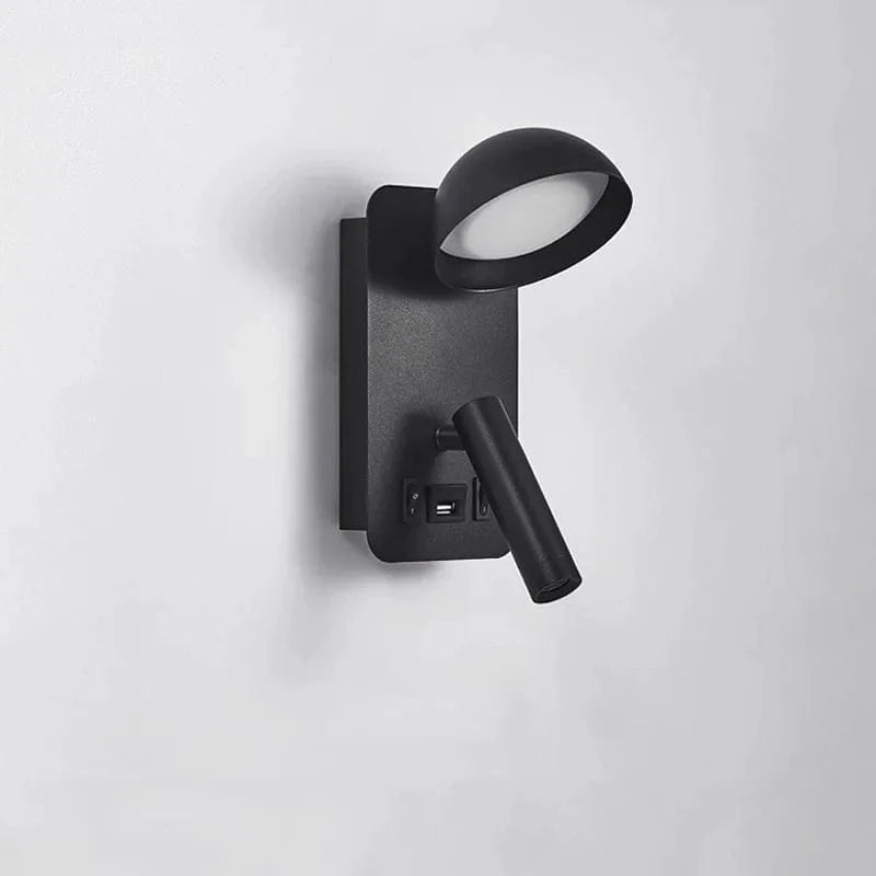 Applique Murale LED Luminaire Smart avec Interrupteur et Interface USB - Éclairage Artistique | Marco Lucetti