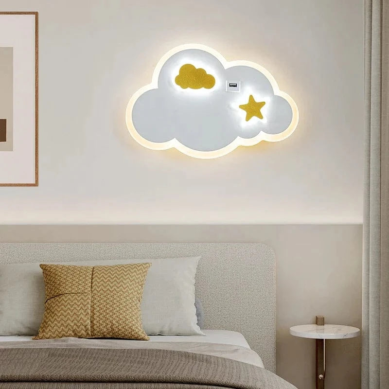 Applique murale LED Lune - Élégance moderne et minimaliste avec chargeur USB | Marco Lucetti