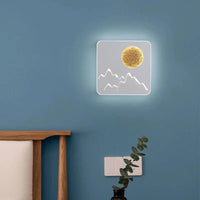Applique murale LED Lune moderne en aluminium blanc et noir | Marco Lucetti