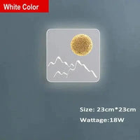 Applique murale LED Lune moderne en aluminium blanc et noir | Marco Lucetti C Carré Blanc / Lumière naturelle