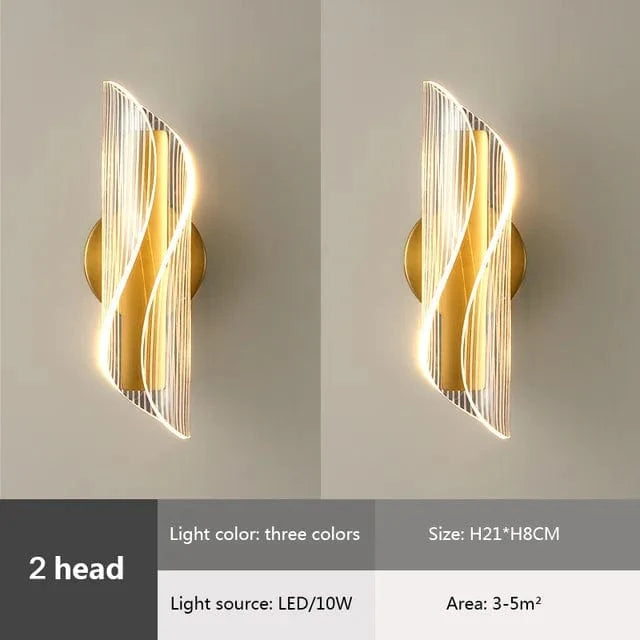 Applique murale LED Luxe en Acrylique | Marco Lucetti C-3color 1 pièces 1