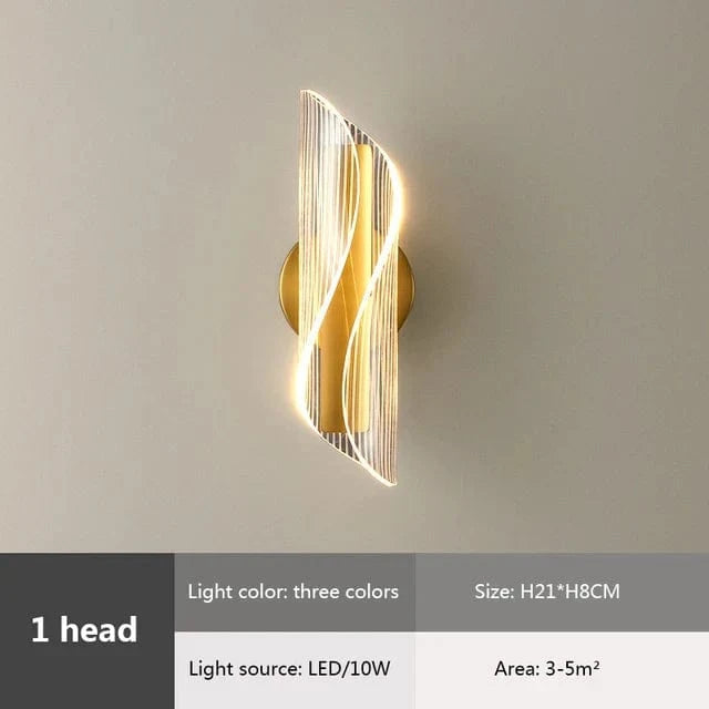 Applique murale LED Luxe en Acrylique | Marco Lucetti C-3color 1 pièces