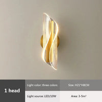 Applique murale LED Luxe en Acrylique | Marco Lucetti C-3color 1 pièces