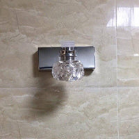 Applique murale LED Luxe en Cristal et Chrome | Marco Lucetti 1 lampe / Chaude