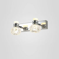 Applique murale LED Luxe en Cristal et Chrome | Marco Lucetti 2 lampes / Chaude