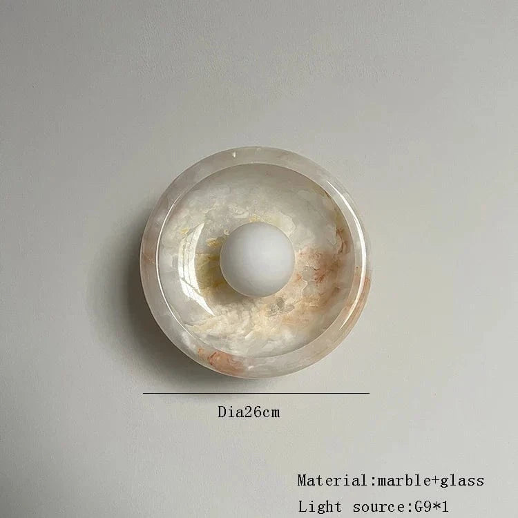 Applique murale LED Luxe en Jade pour Hôtel de Prestige | Marco Lucetti Mixte / Lumière naturelle