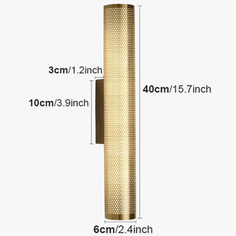 Applique murale LED Luxe en laiton et fer | Marco Lucetti