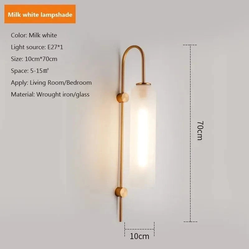 Applique Murale LED Luxe en Verre pour Chambre et Salon | Marco Lucetti A-Or / Blanc chaud (2700-3500K) / 110V