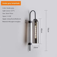 Applique Murale LED Luxe en Verre pour Chambre et Salon | Marco Lucetti C-Noir / Blanc chaud (2700-3500K) / 110V