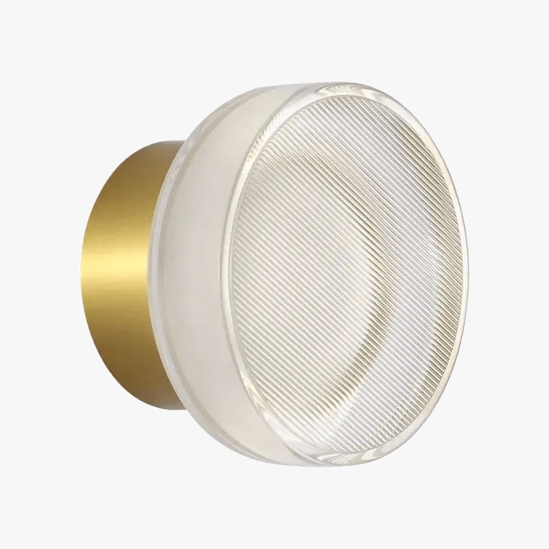 Applique Murale LED Luxe Moderne - Luminaire Décoratif Rond Doré | Marco Lucetti