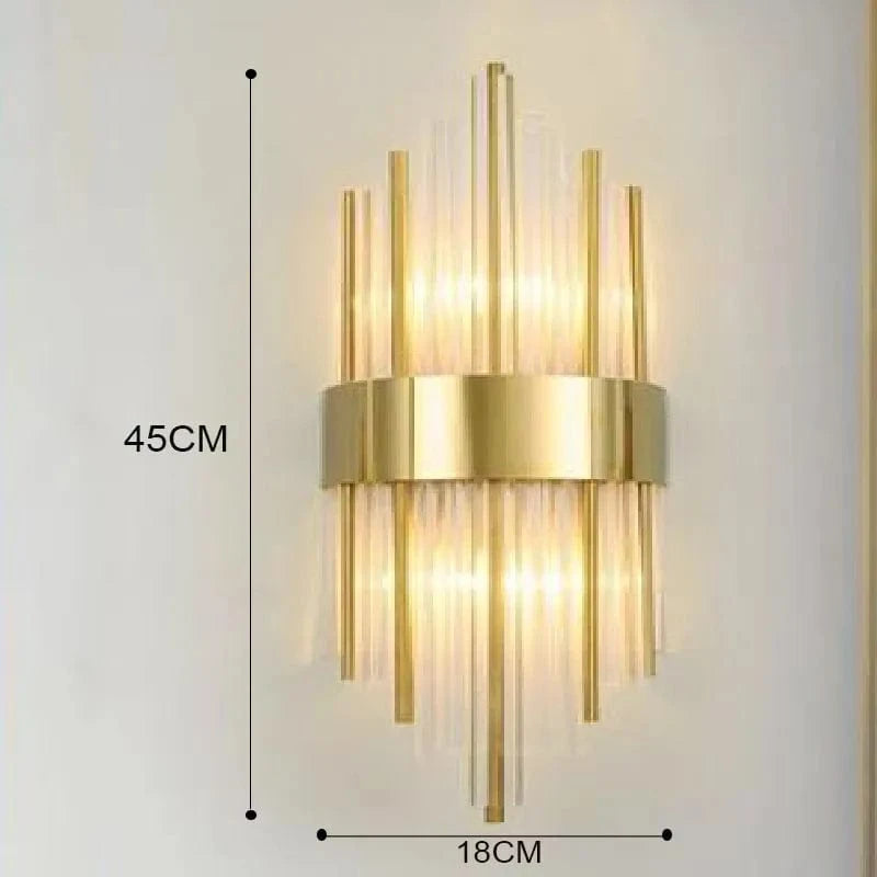 Applique murale LED Luxe Or | Marco Lucetti E 45cm Or / Blanc chaud (2700-3500K)