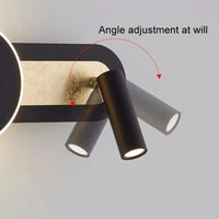 Applique murale LED « LuxeHotel » avec interrupteur modernisé. | Marco Lucetti