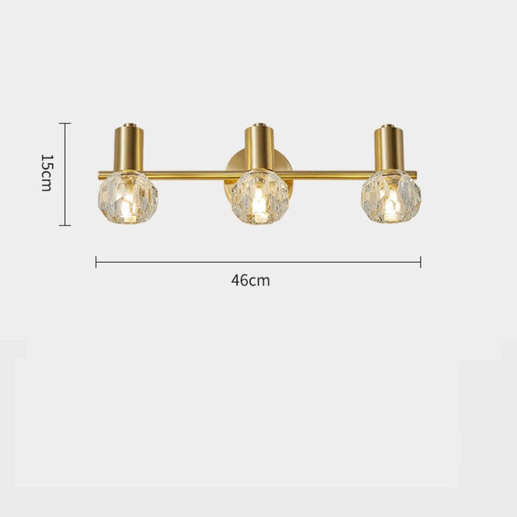Applique murale LED Luxury Altesse Gold | Marco Lucetti 3 Lampes / Chaude