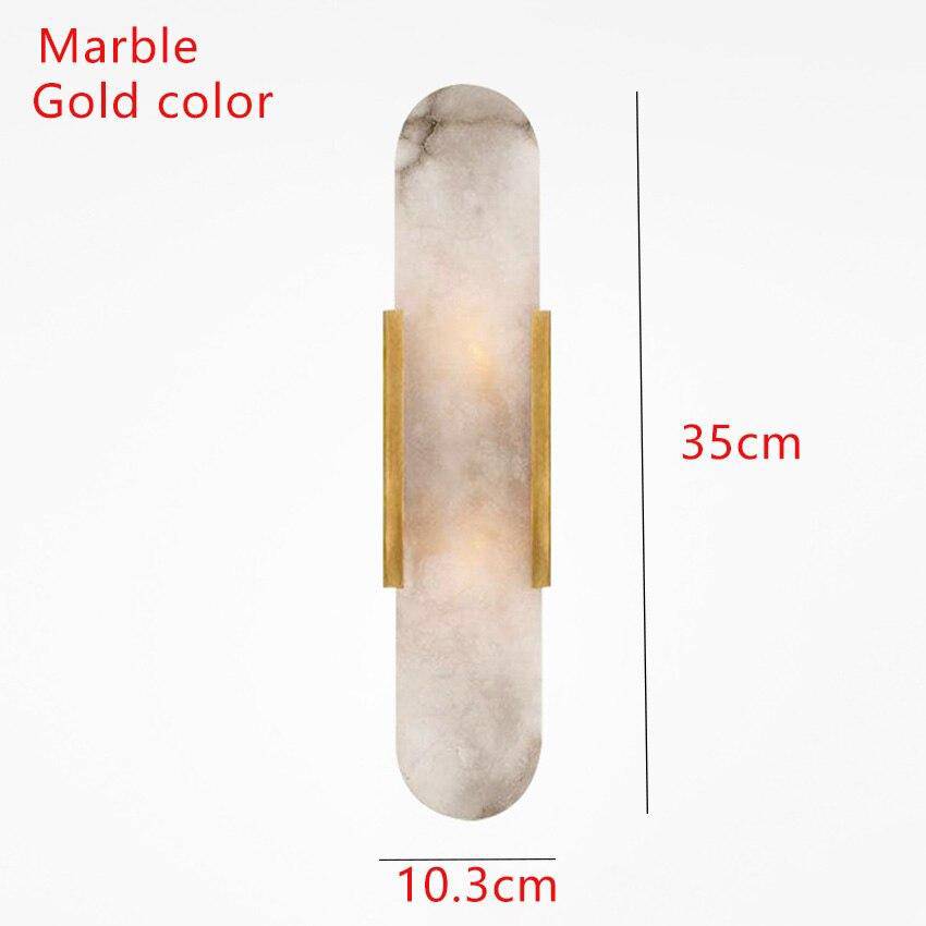 Applique murale LED Luxury en marbre et métal doré | Marco Lucetti