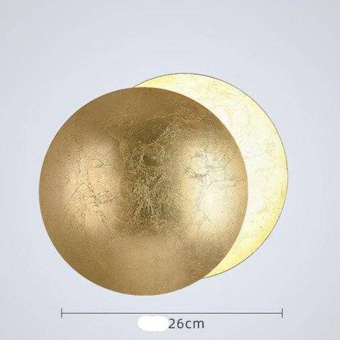 Applique murale LED Luxury en métal coloré et arrondi | Marco Lucetti Doré