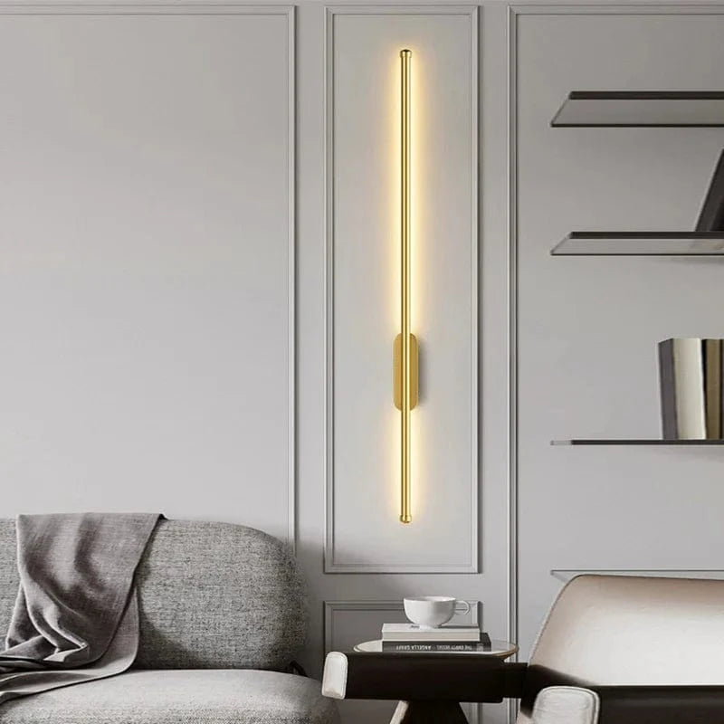 Applique murale LED "Luxury Gold Noir" | Marco Lucetti A or / 40cm 8w / Blanc froid5500-6500K