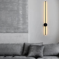 Applique murale LED "Luxury Gold Noir" | Marco Lucetti B Noir / 100cm 20w / Lumière neutre4000K