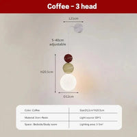 Applique murale LED Macaron en résine - Éclairage design et moderne | Marco Lucetti LWL154 Cafetière 3H / Blanc froid