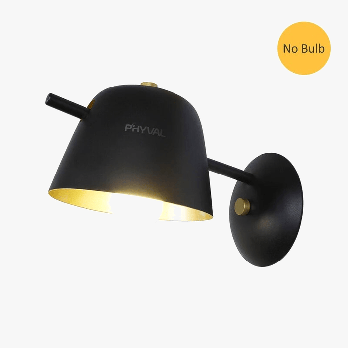 Applique murale LED Macaron Noir - Élégance pour le salon | Marco Lucetti