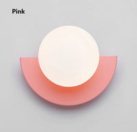 Applique murale LED Macaron Nordic | Marco Lucetti Rose / Chaude