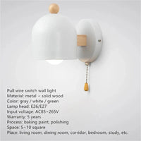 Applique Murale LED Macaron Nordique - Décoration Moderne avec Interrupteur | Marco Lucetti Blanc / Blanc froid (5 500-7 000 K). / Ampoule LED 5W (Max60W)